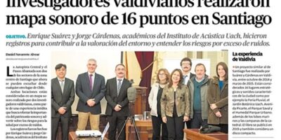 Diario Austral: Investigadores valdivianos realizaron mapa sonoro de 16 puntos en Santiago