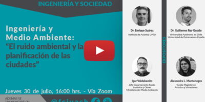 El ruido ambiental y su importancia en la planificación de las ciudades será abordado en ciclo de charlas online de la FCI UACh