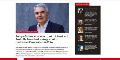 Radio TXS: Enrique Suárez, Académico de la Universidad Austral habla sobre los riesgos de la contaminación acústica en Chile
